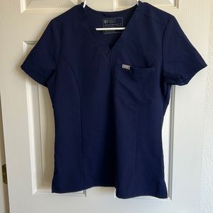 Figs Navy Small Slim 1-pocket Catarina top never worn